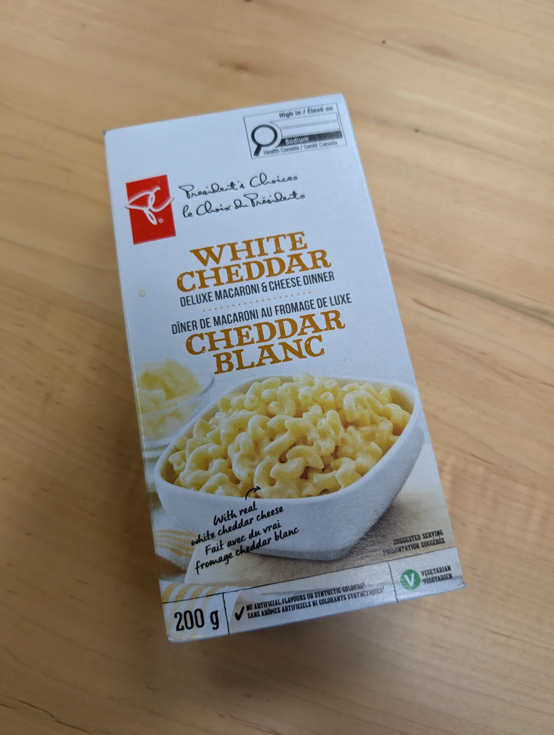 President's Choice White Cheddar Deluxe Macaroni & Cheese Dinner