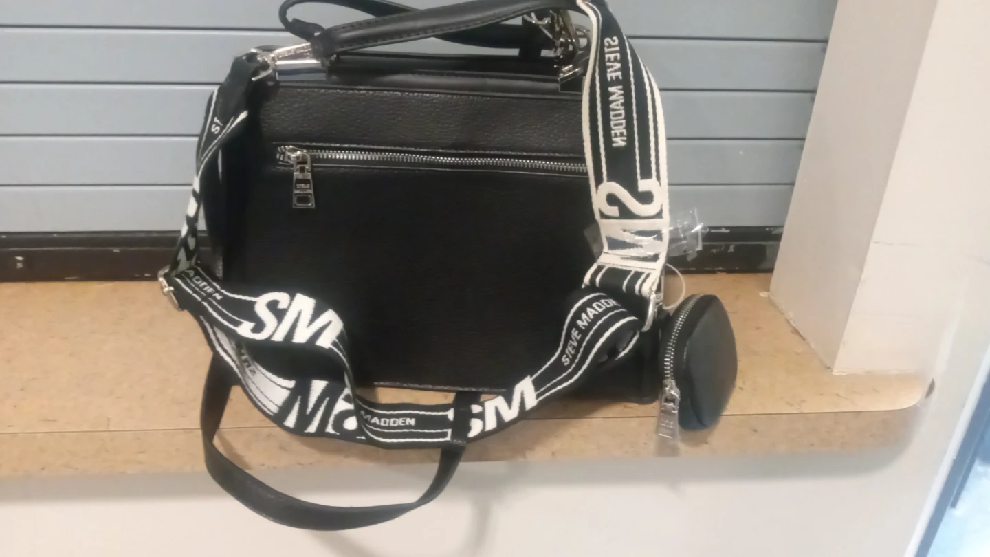 Steve Madden Black Handbag with Coin Pouch - photo 2