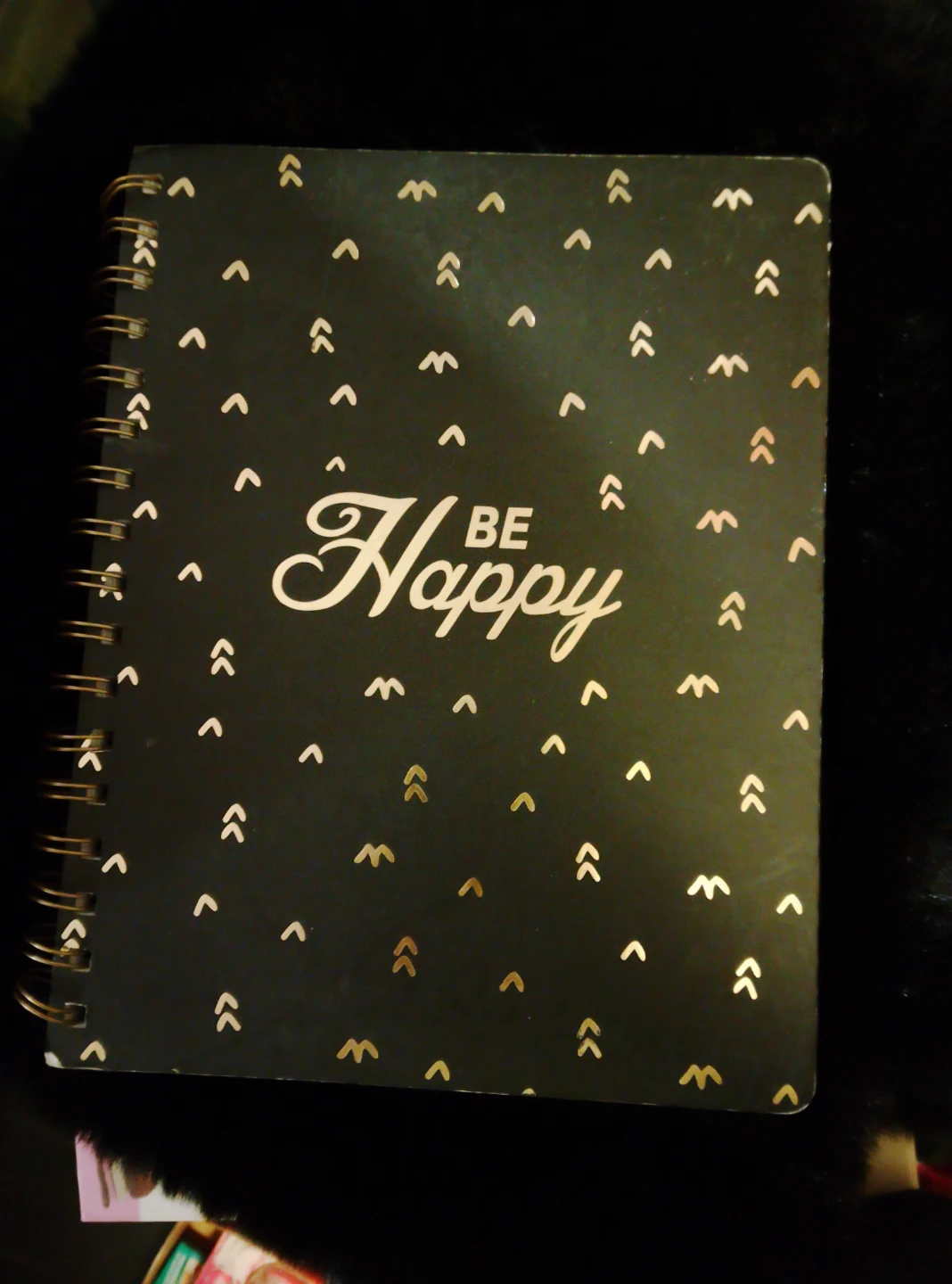 Be Happy Spiral Notebook