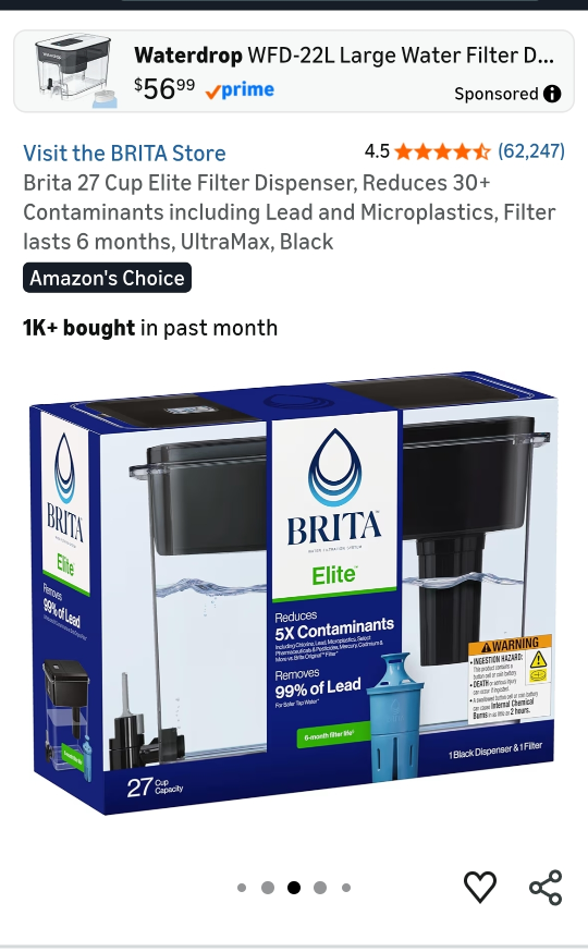 Brita 27 Cup Elite Filter Dispenser with Filter - photo 2