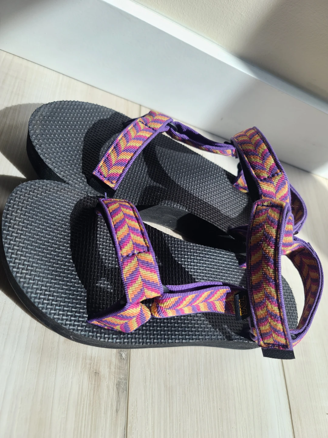 Teva Original Universal Sandals - Purple/Yellow/Pink Pattern - photo 4