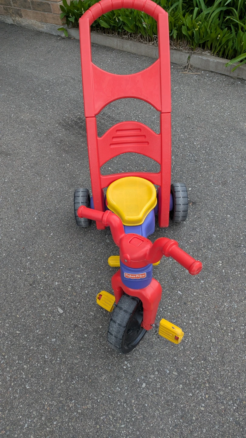 Fisher-Price Tricycle with Push Handle