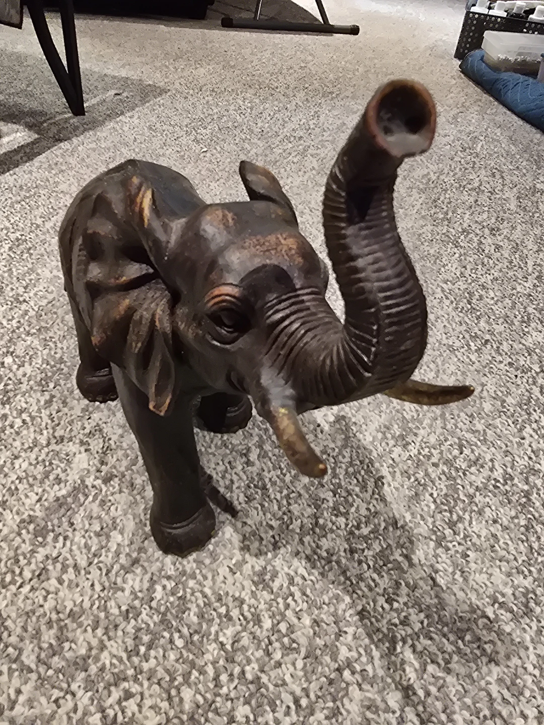 Elephant ceramic statue - photo 2