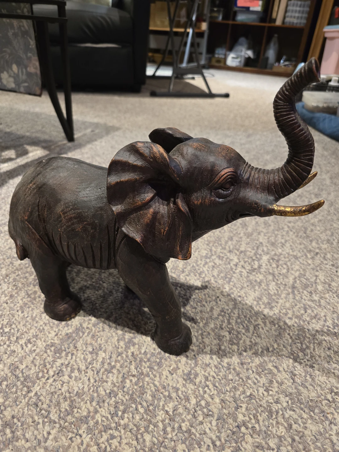 Elephant ceramic statue - photo 3