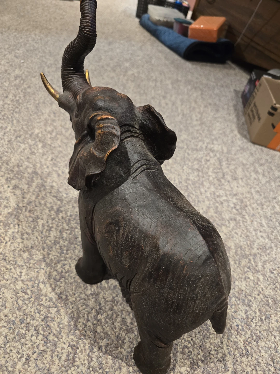 Elephant ceramic statue - photo 4