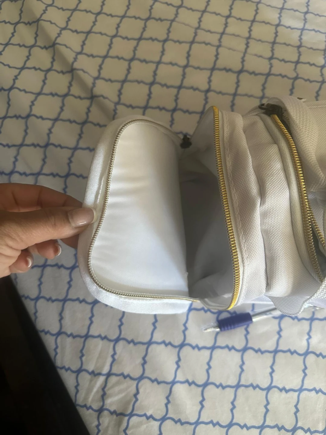 Nike White & Gold Duffel Bag - photo 3