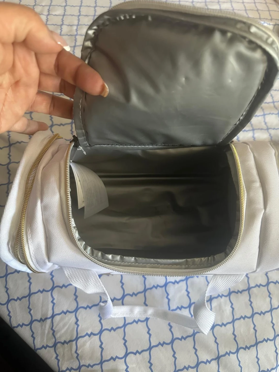 Nike White & Gold Duffel Bag - photo 5