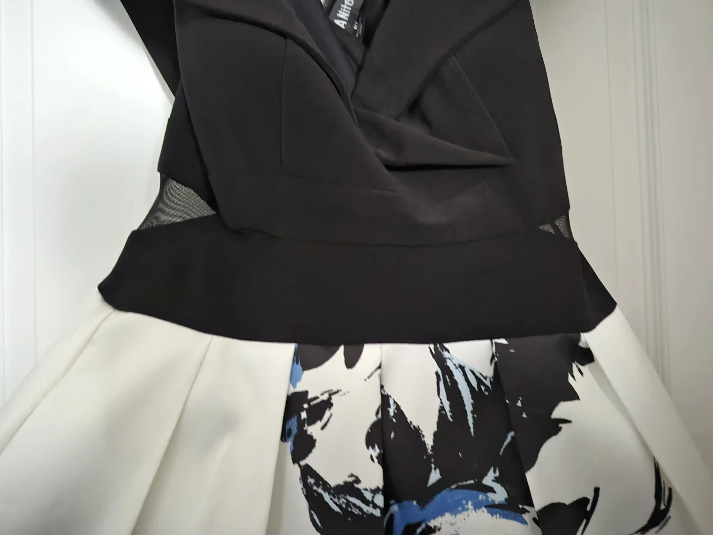 Black and White Floral Dress