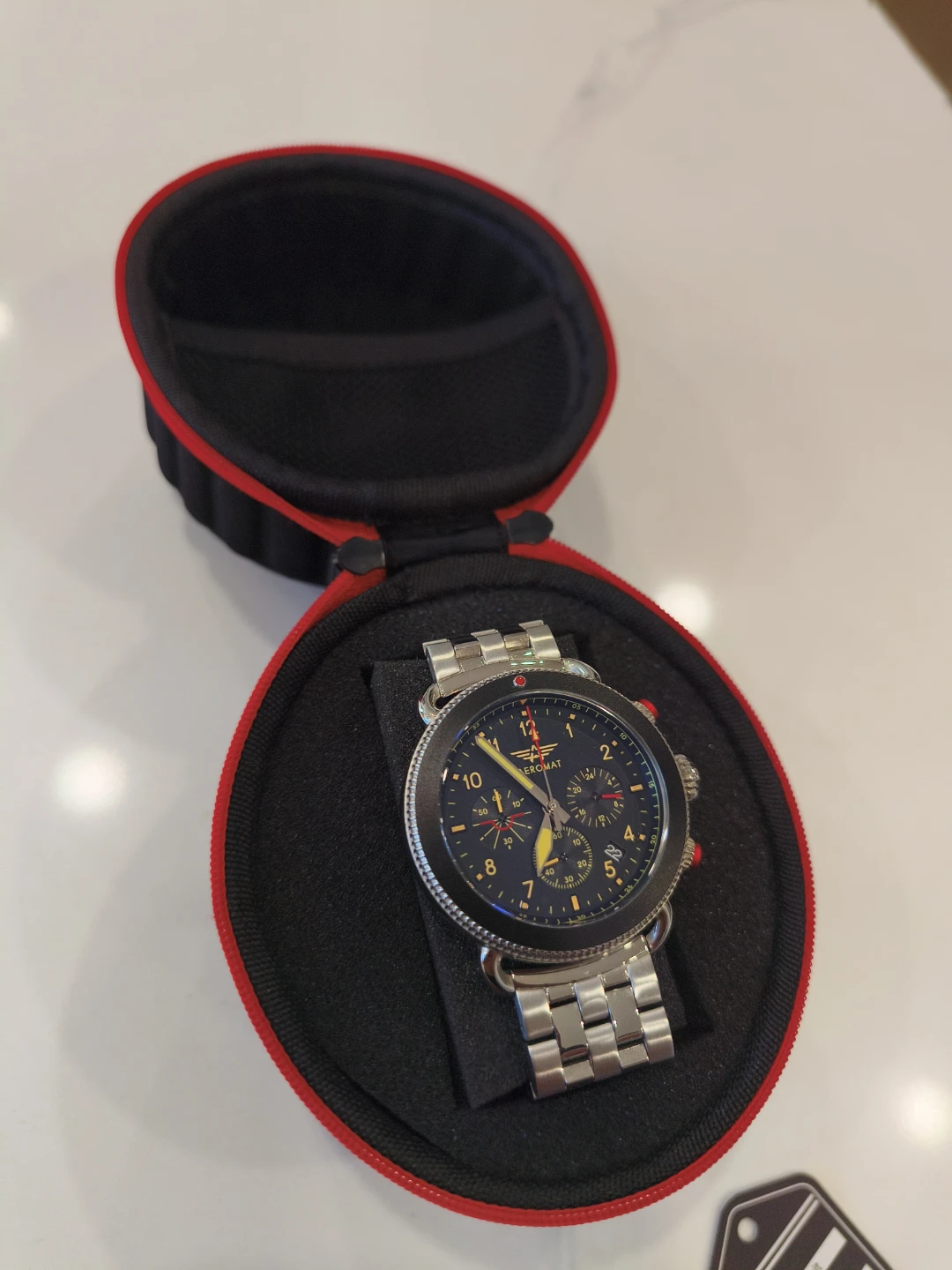 Aeromat Men's Chronograph Watch with Case - photo 2
