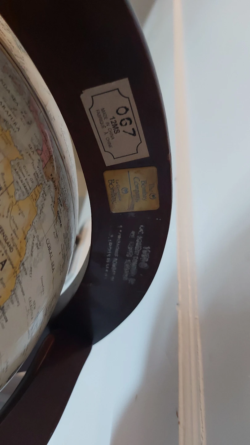 12 Inch Globe on Wooden Stand - photo 3