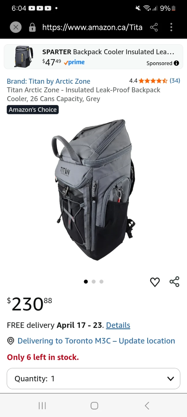 Titan By Arctic Zone Backpack Cooler - photo 2