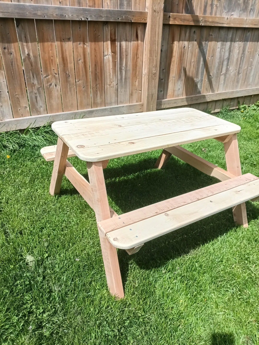 Wooden Picnic Table for Kids - photo 2