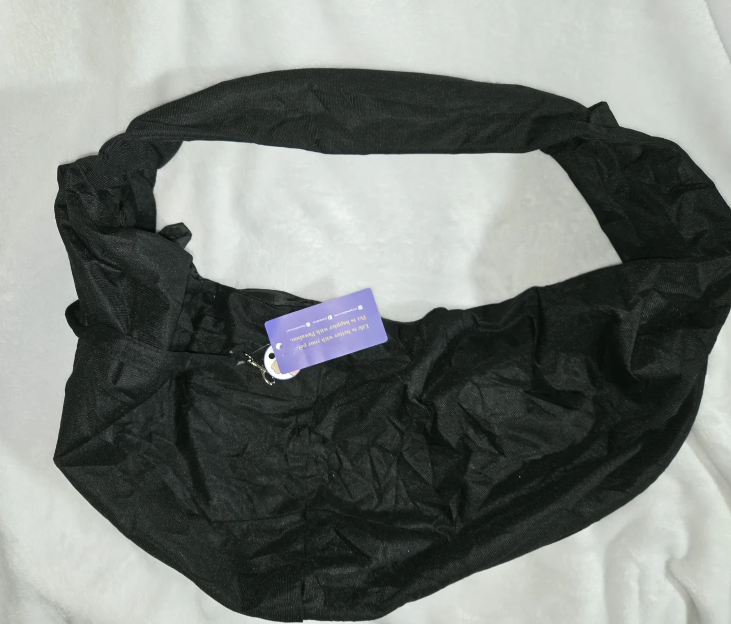 Pawaboo Dog Carrier Sling Bag for Small Pets - Black