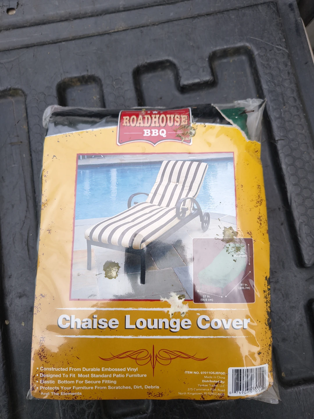 Roadhouse BBQ chaise lounge cover