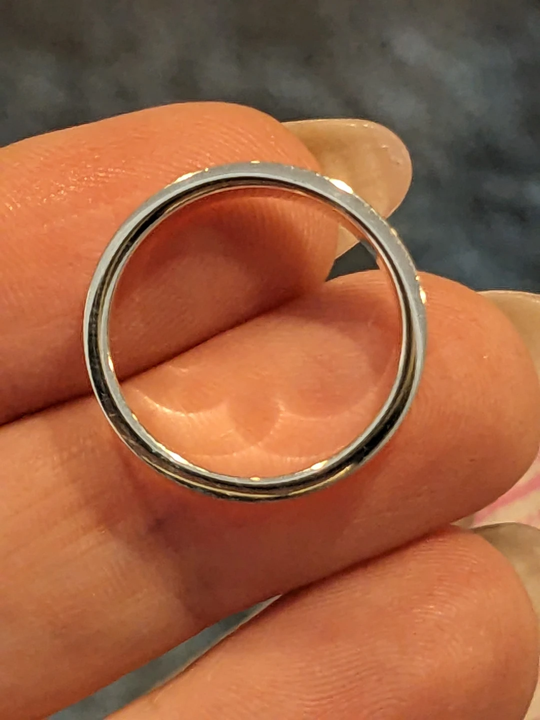 Size 6 "Til Death" Band Ring - photo 3
