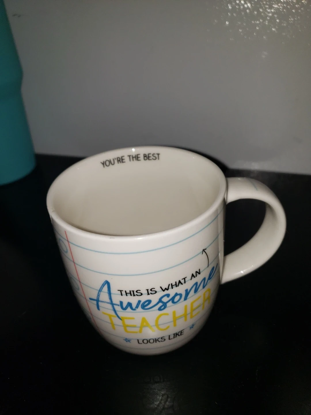 Two White Mugs - One Teacher Themed - photo 2