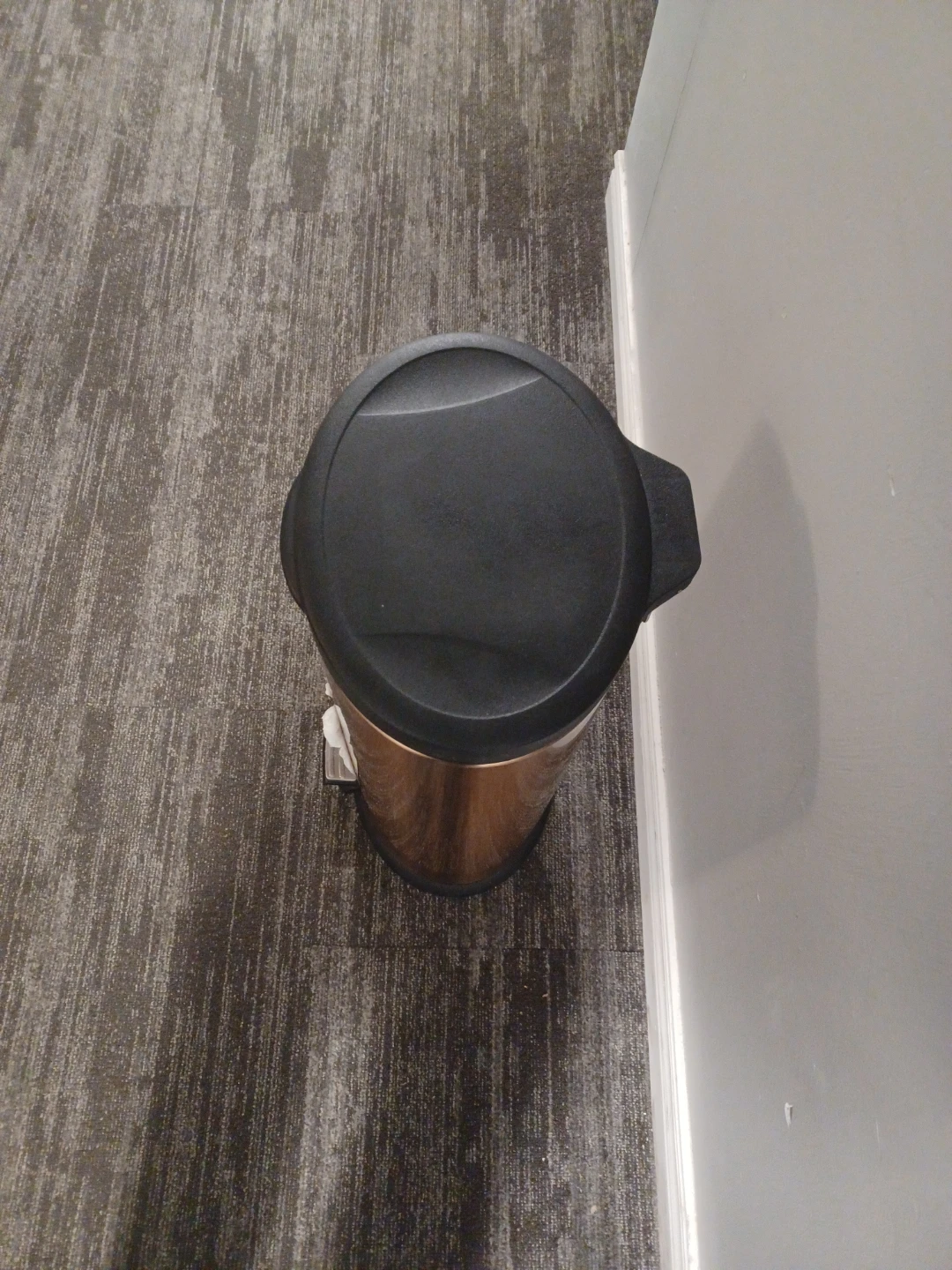 Rose Gold Stainless Steel Step Trash Can - photo 4