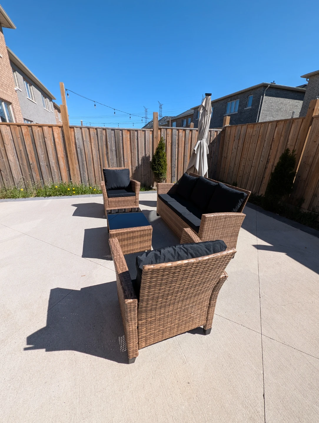 Wicker Patio Furniture Set with Cushions - photo 3