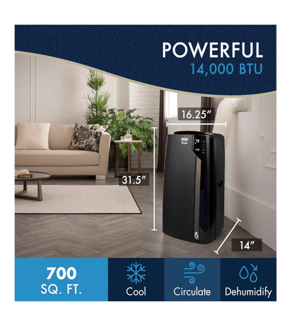 DeLonghi Pinguino Portable Air Conditioner - 14,000 BTU - photo 2