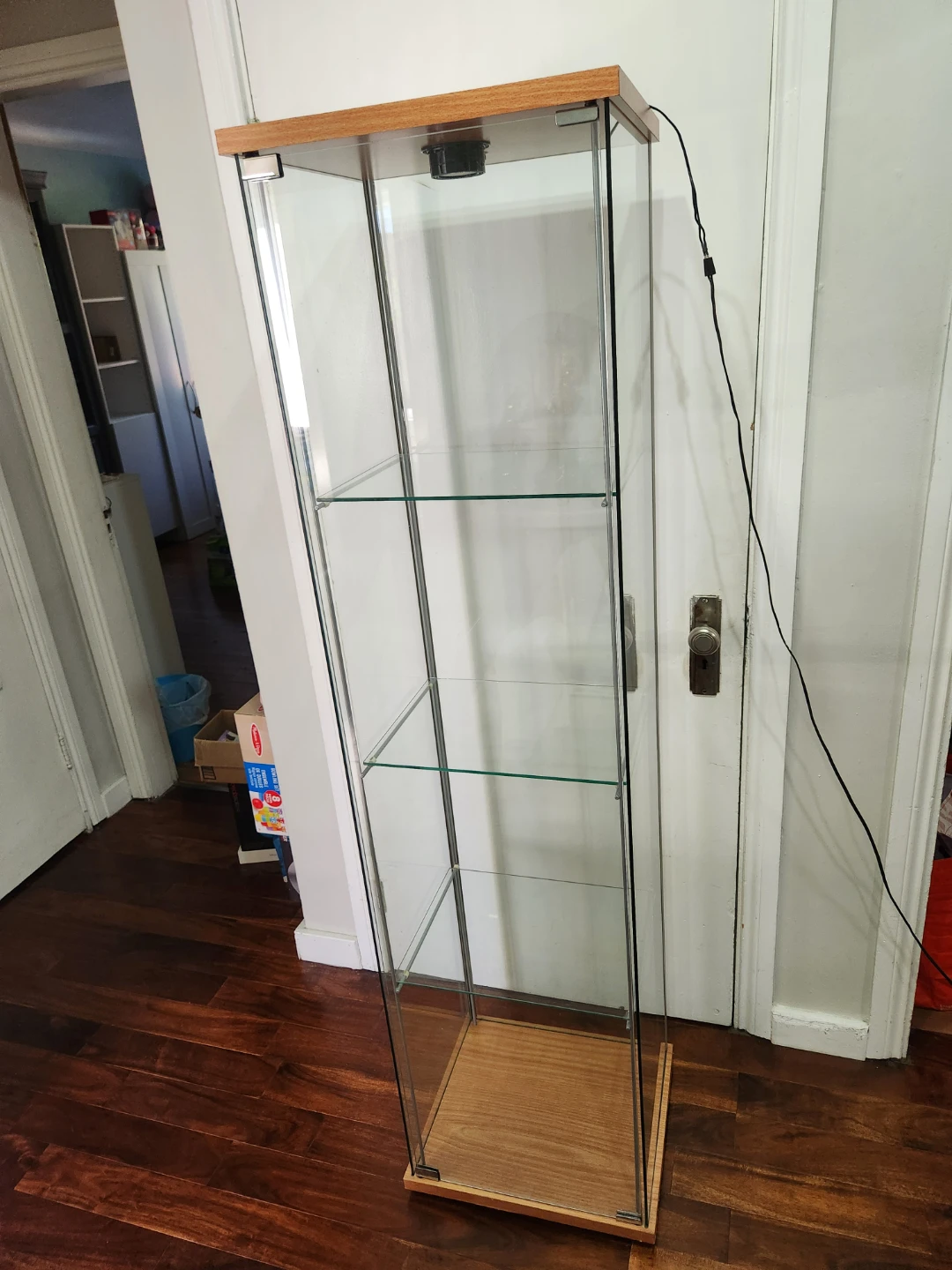 Glass Display Cabinet with Light