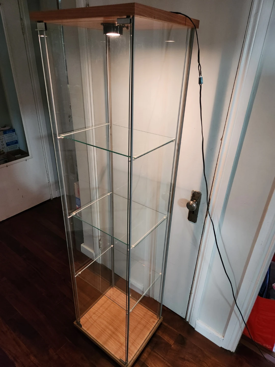 Glass Display Cabinet with Light - photo 3