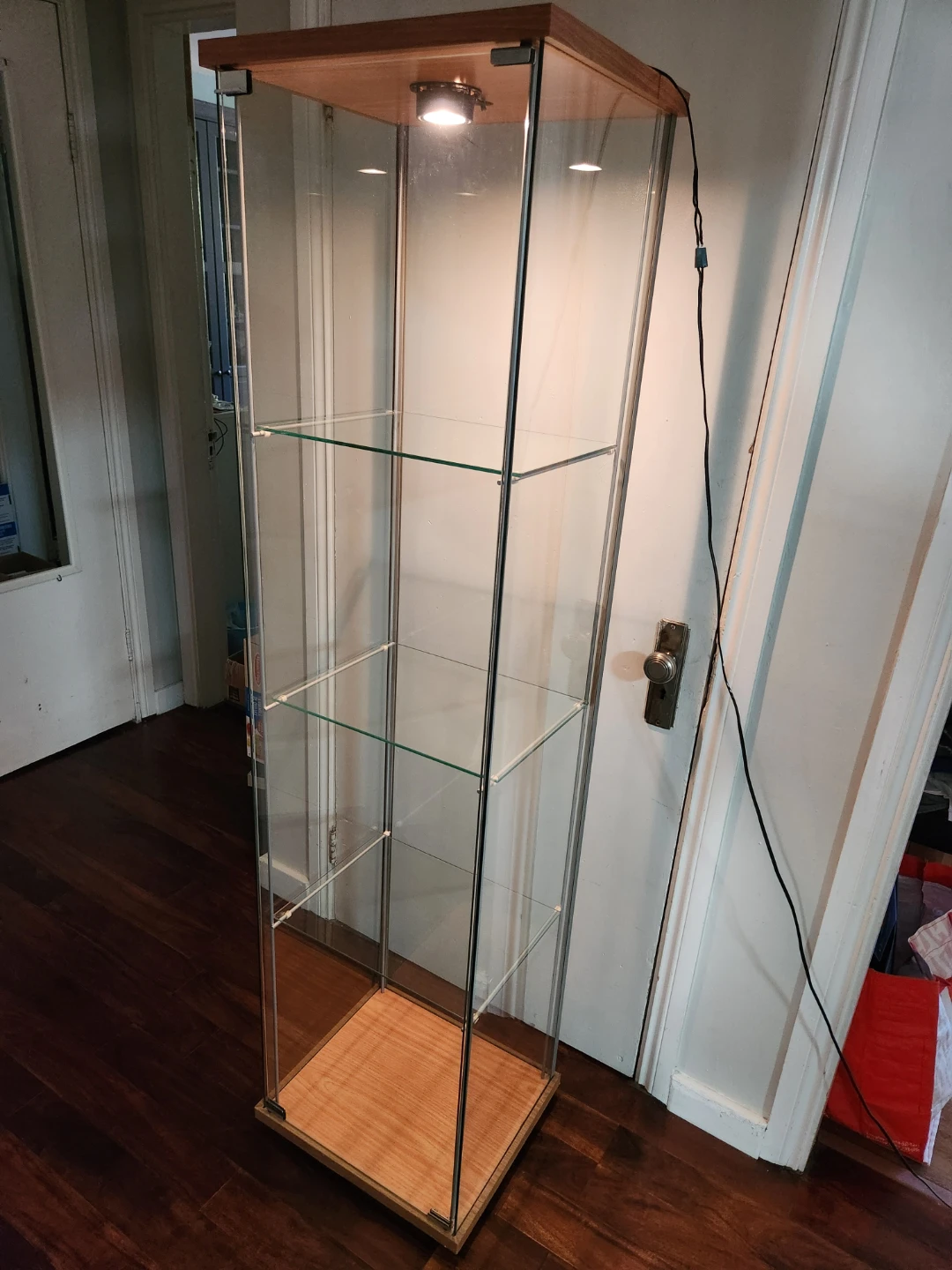 Glass Display Cabinet with Light - photo 4