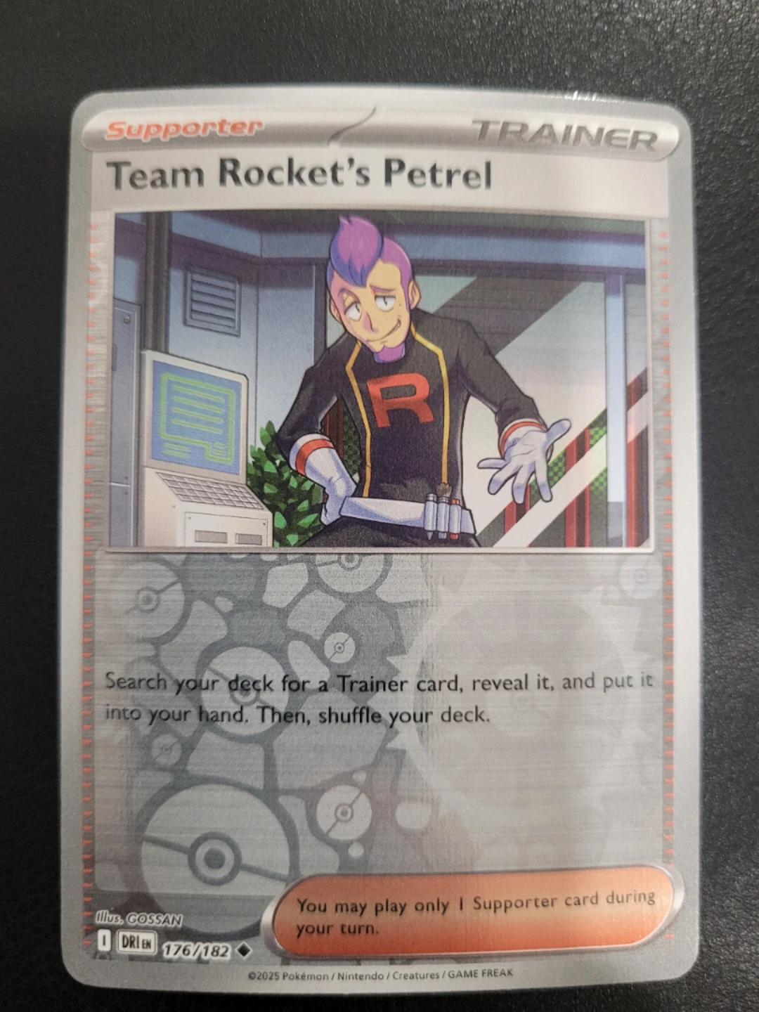 Team Rocket's Petrel Trainer Card
