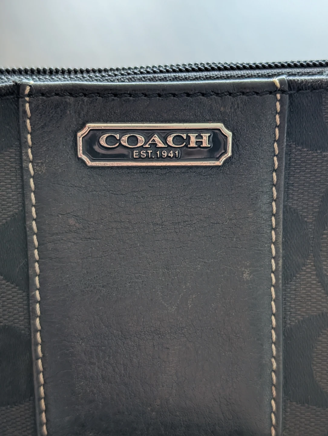 Coach Leather Canvas Wristlet - photo 4
