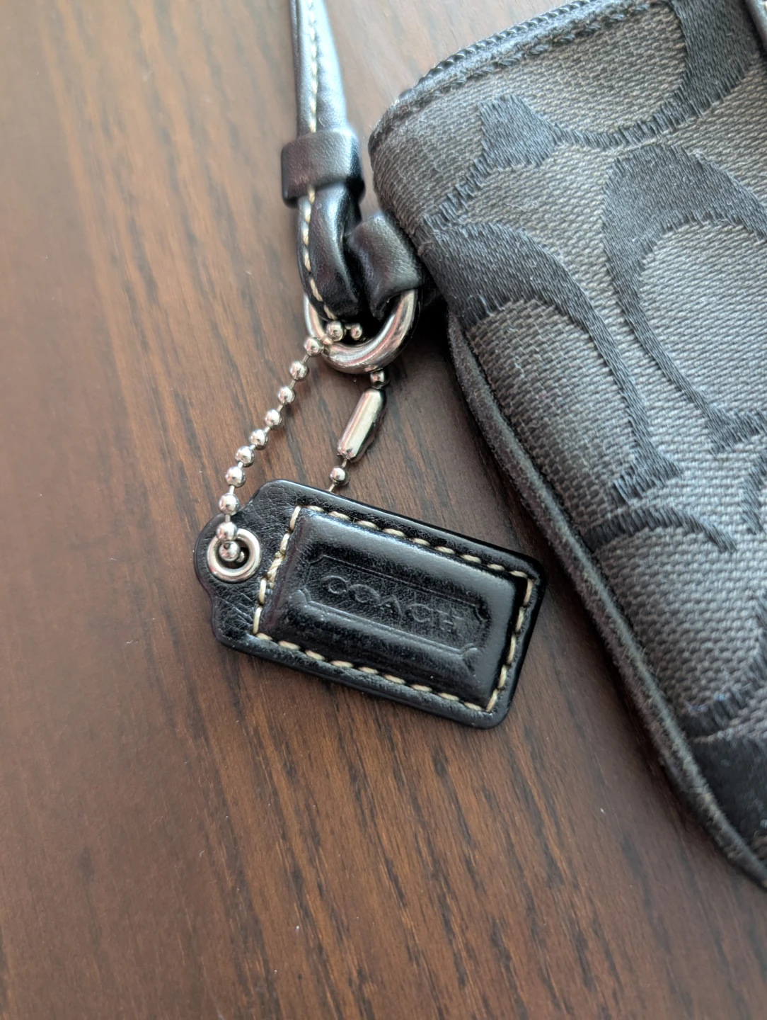 Coach Leather Canvas Wristlet - photo 5
