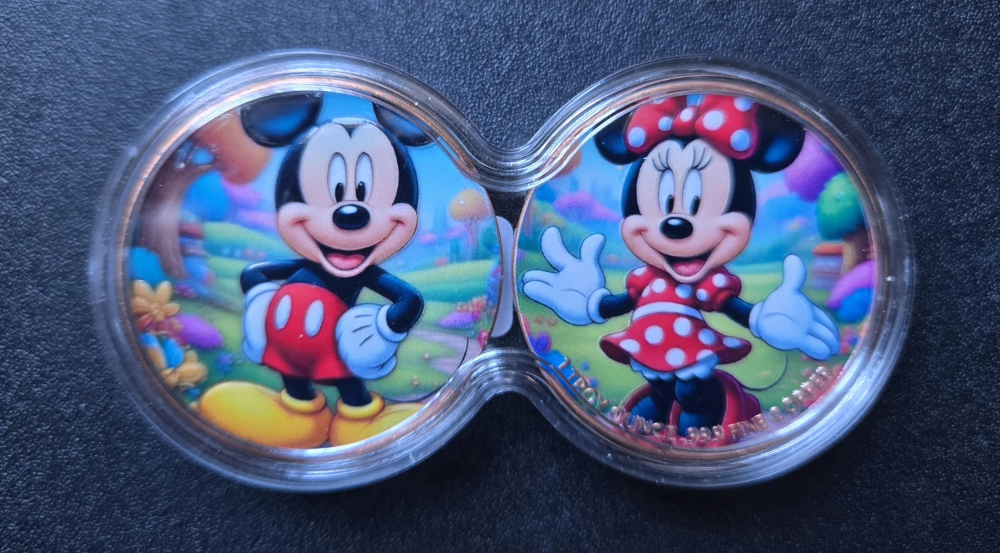 Mickey and Minnie Mouse Collectible Coin