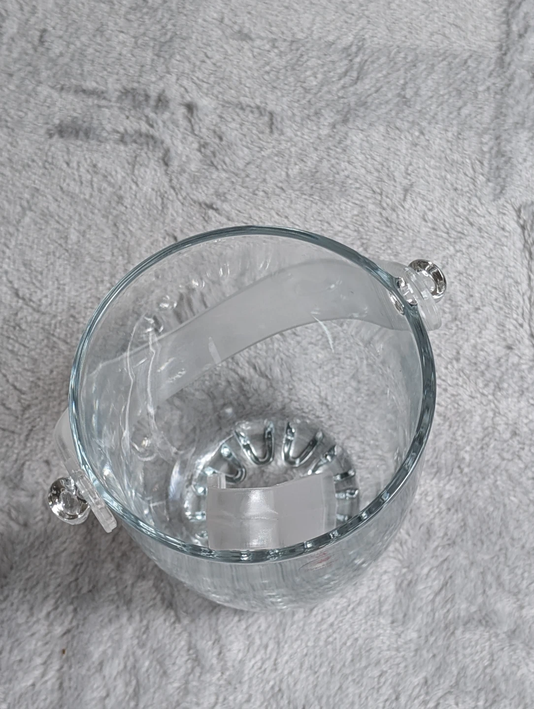 Pasabahce Glass Ice Bucket with Tongs - photo 2