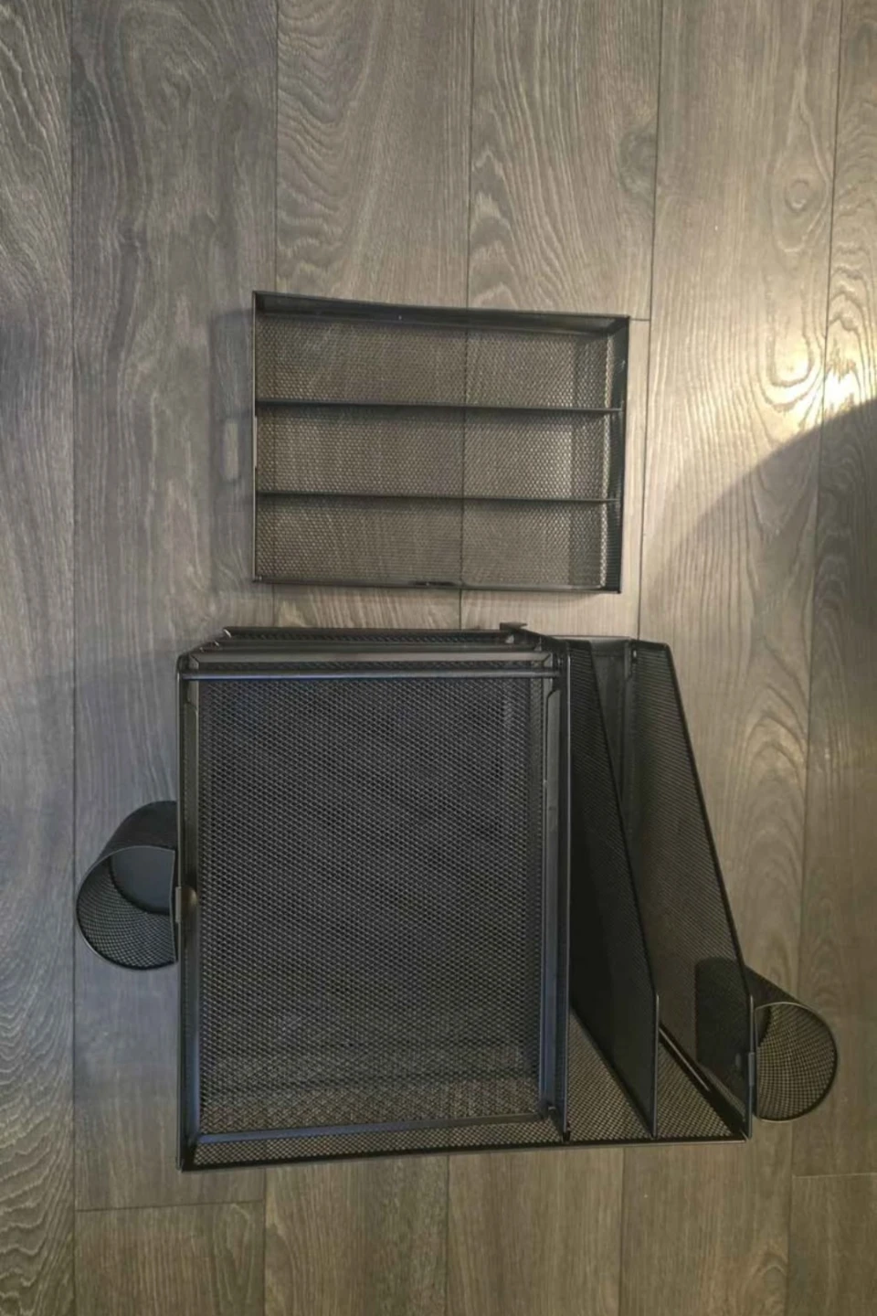 Black Mesh Desk Organizer with Trays - photo 2