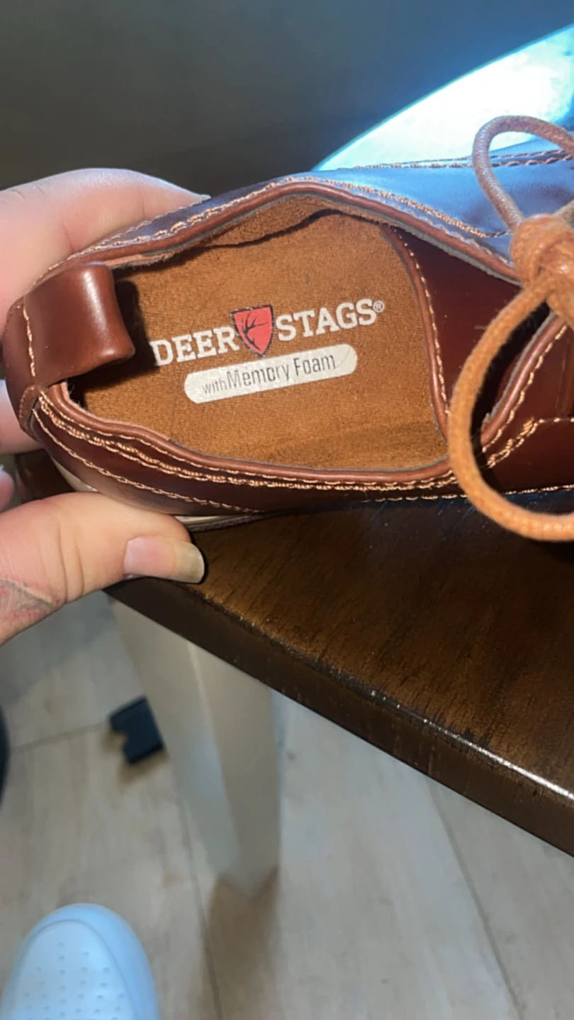 Deer Stags Brown Leather Oxford Shoes with Memory Foam - photo 4