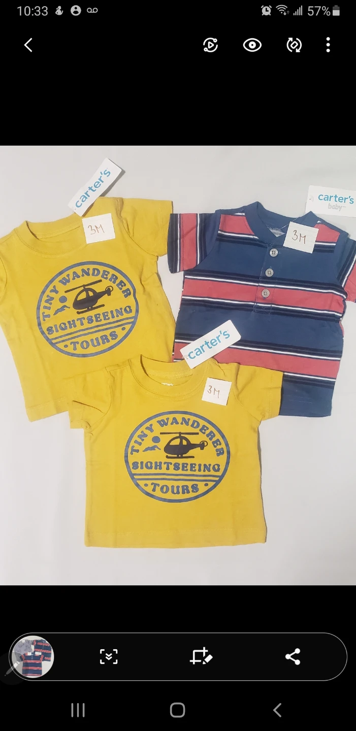 Brand new Baby Boys Carter Shirt $5