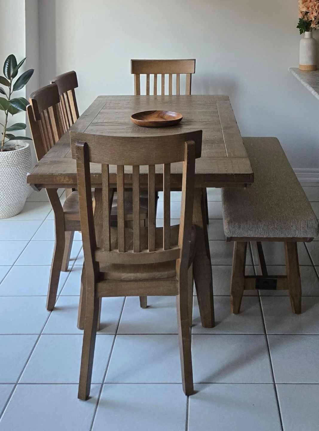 Beautiful Rustic Wooden Dining Table Set (3yr warranty) - photo 3
