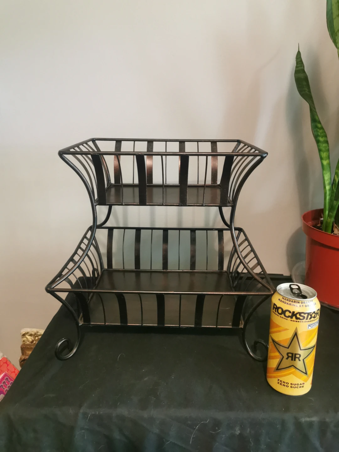 2-Tier Metal Basket Stand - photo 2