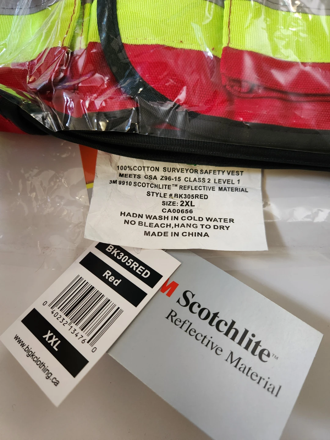 Surveyor Safety Vest (XXL) Red - photo 3