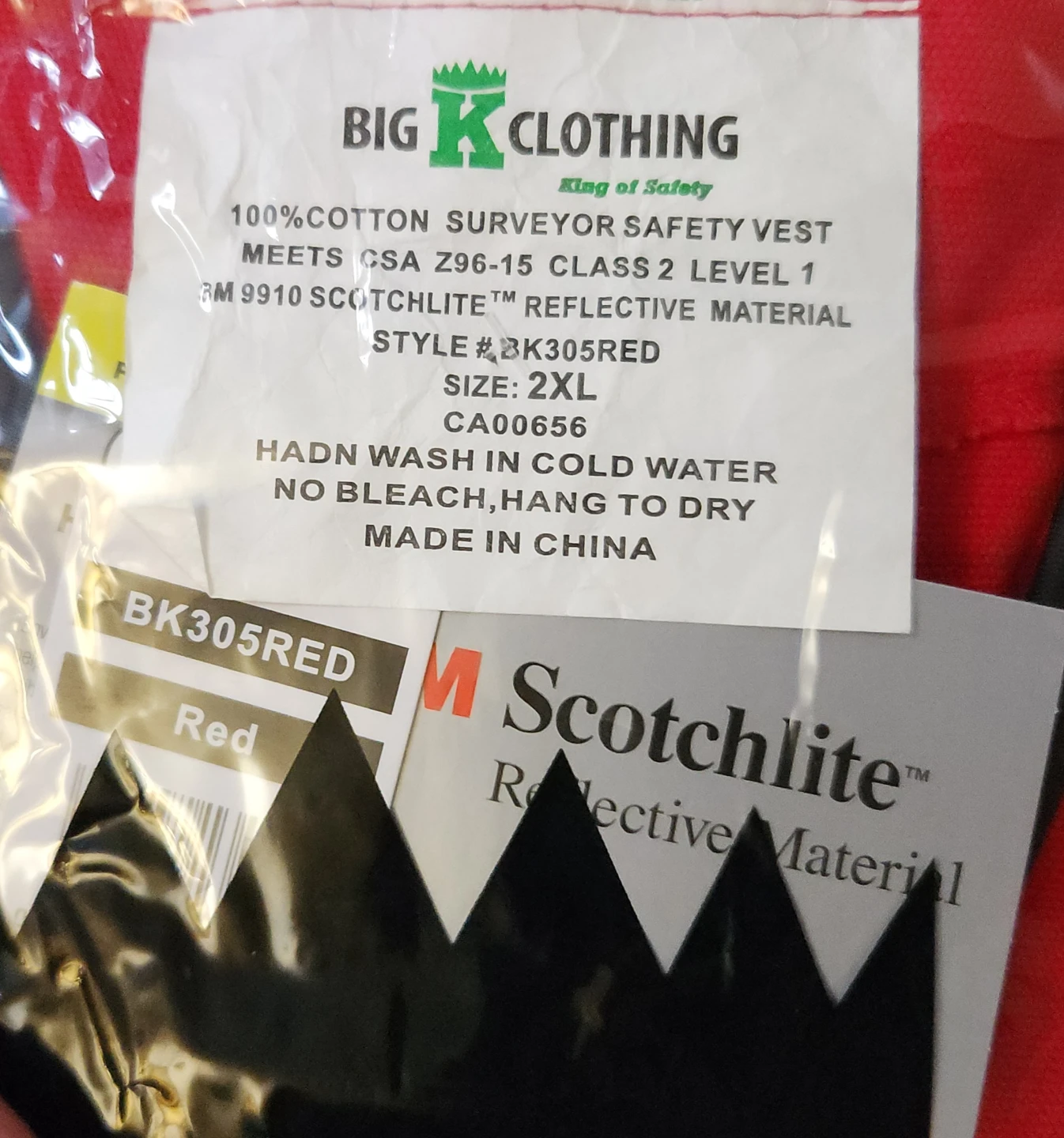 Surveyor Safety Vest (XXL) Red - photo 4