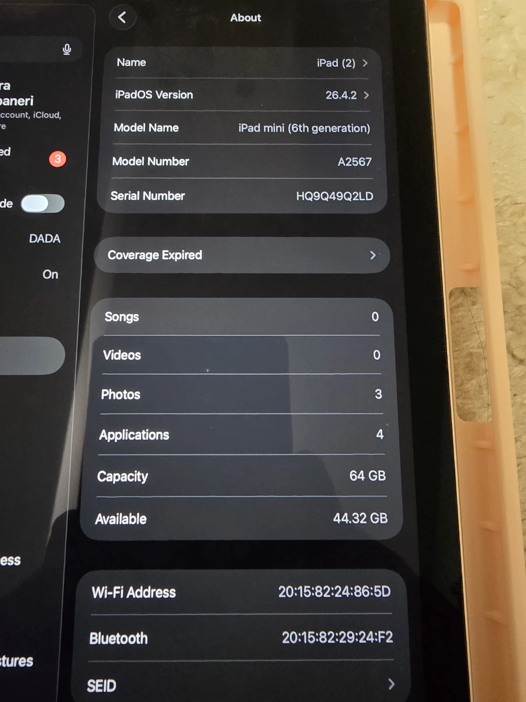 Apple iPad Mini (6th Gen) 64GB - Pink - photo 3