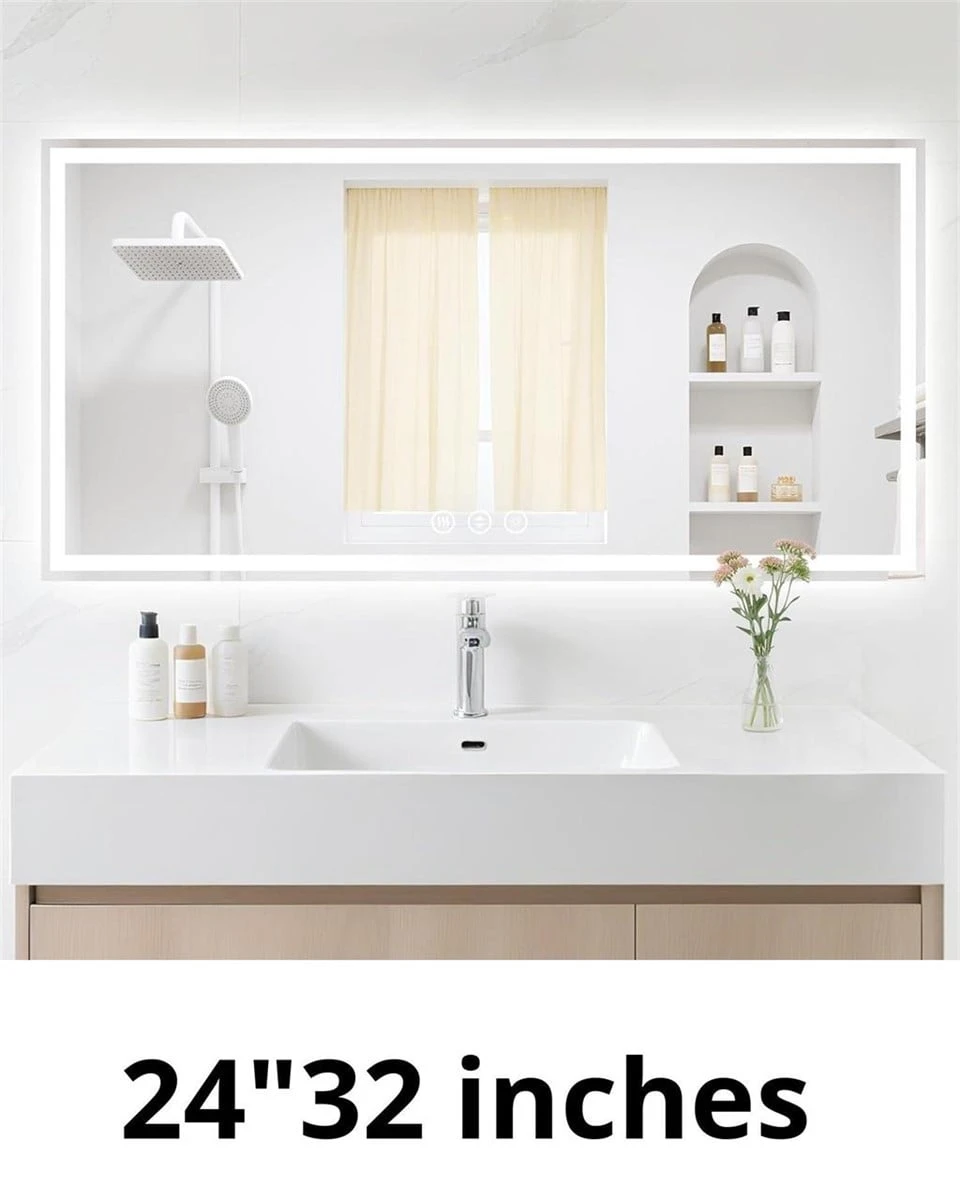 24"x32" LED Dimmable Vanity Mirror