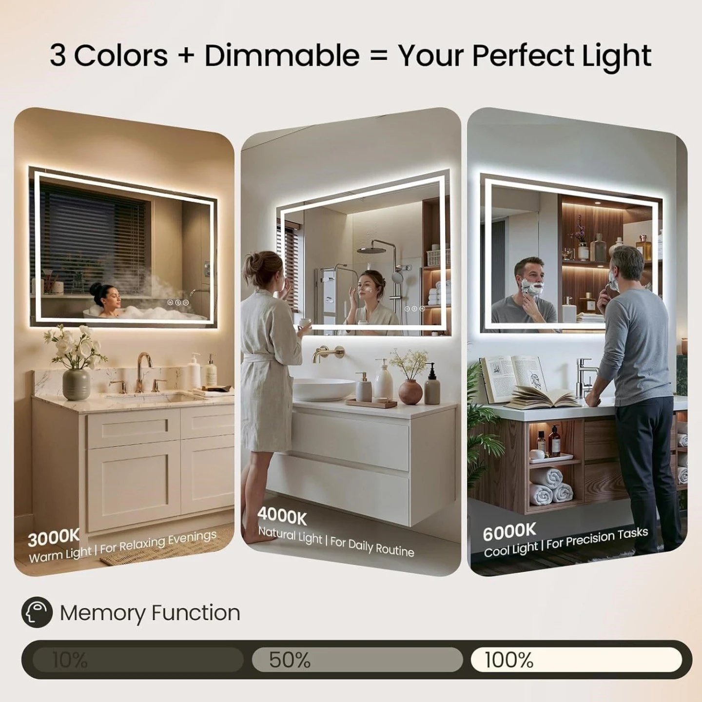 24"x32" LED Dimmable Vanity Mirror - photo 2
