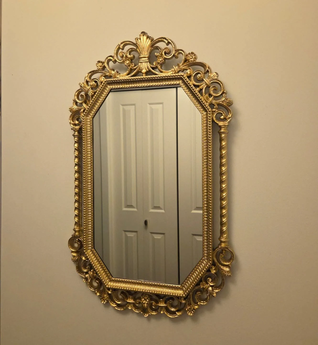 Ornate Gold Wall Mirror