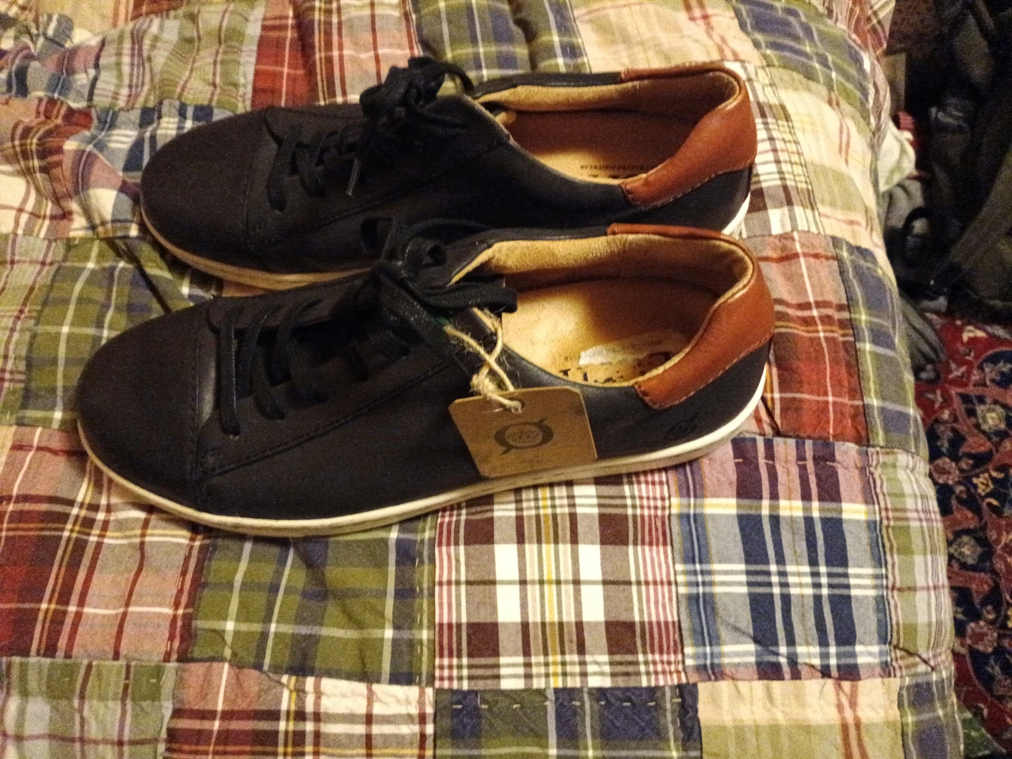 Born ,Black Leather Sneakers size 10