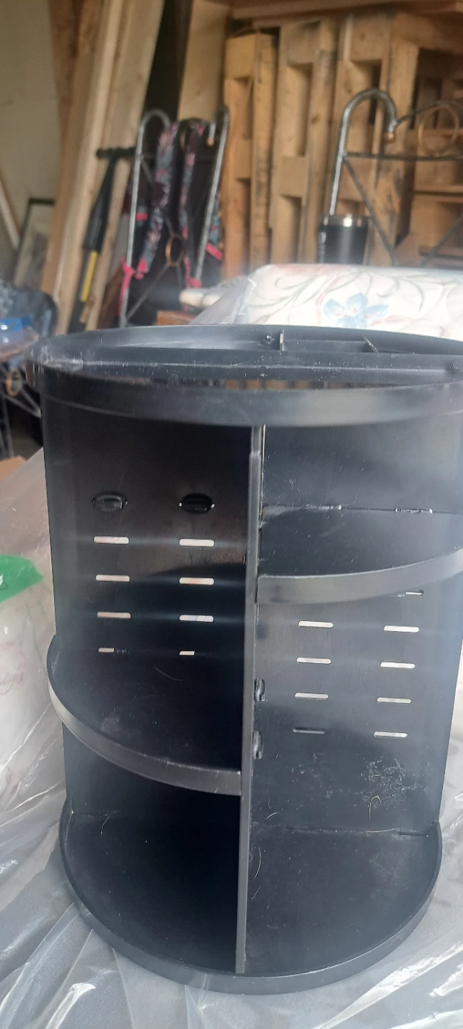 Black Rotating Makeup Organizer - photo 3