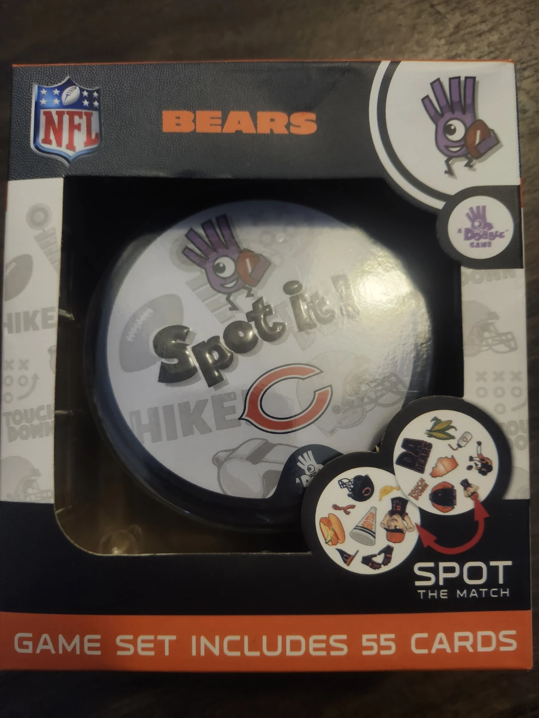 Spot It! NFL Bears Edition Card Game