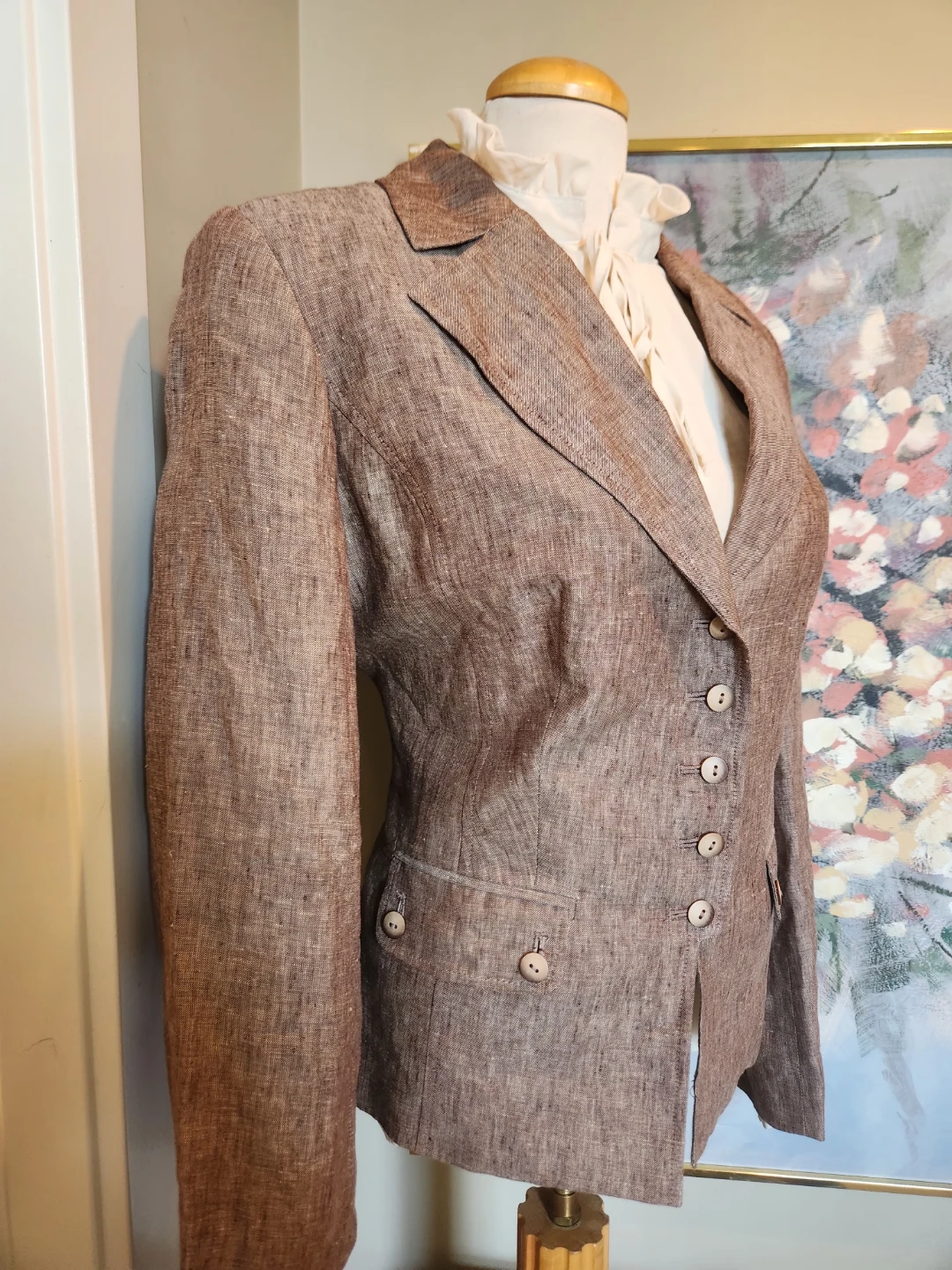 LIKE NEW Women's size 16 Linen Blazer - photo 5