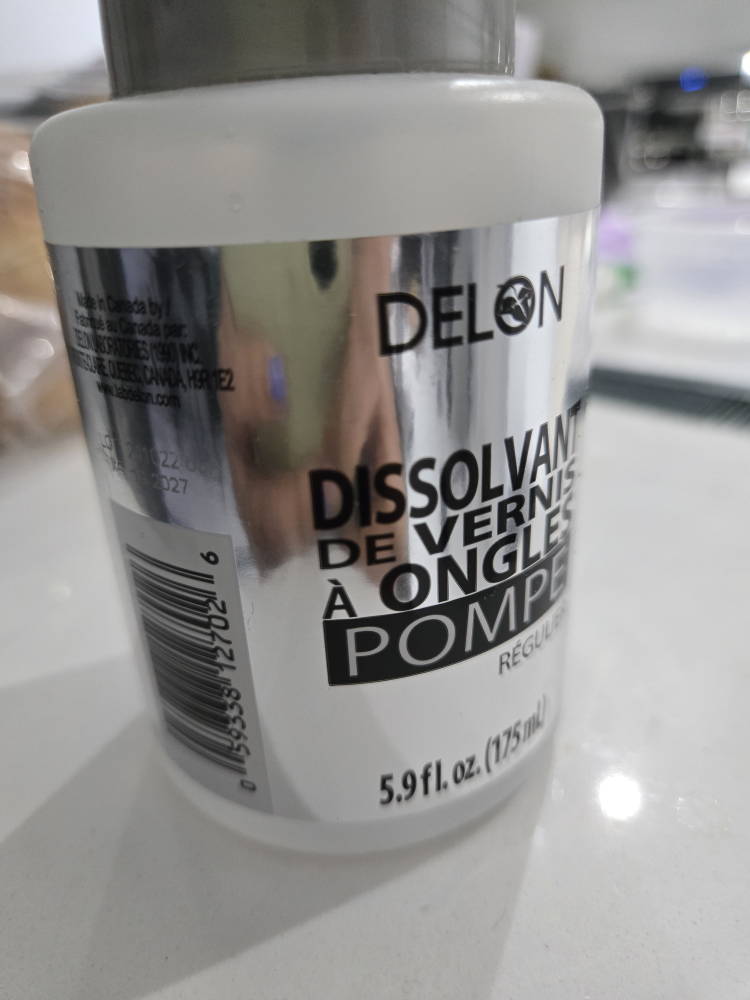Delon Pump Dispenser Nail Polish Remover - 175 mL - photo 2