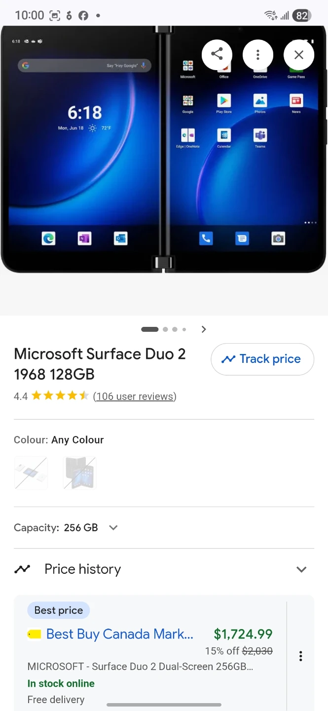 Microsoft Surface Duo 2 128GB unlocked sale or trade - photo 2