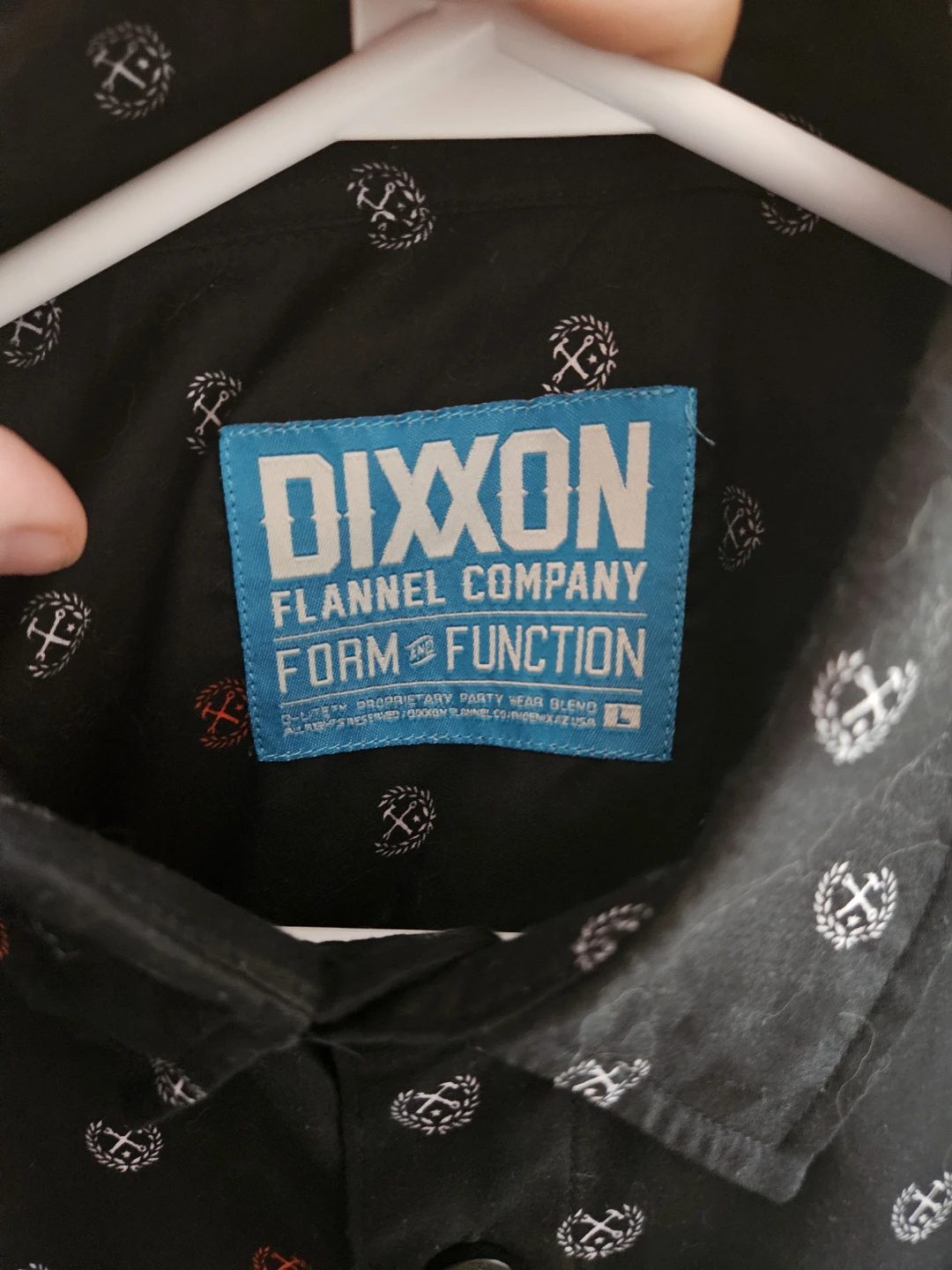 DIXXON Flannel Company Button-Up Shirt - Black/Red/White Pattern - photo 3