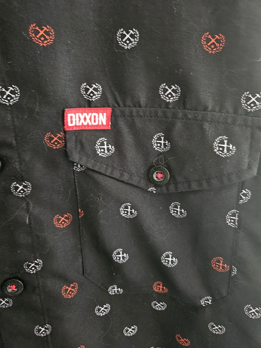 DIXXON Flannel Company Button-Up Shirt - Black/Red/White Pattern - photo 2